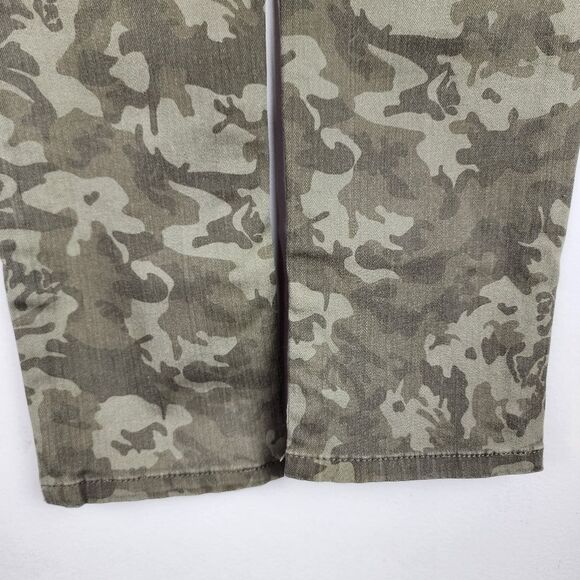 Kenneth Cole Reaction Camo Skinny Jeans Olive Green Army Green Size 27 - Picture 11 of 16